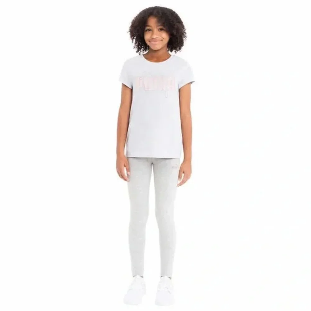 NEW Puma 3 piece set outfit Long Sleeve Hoodie Hoodie top shirt leggings pants - Picture 2 of 3